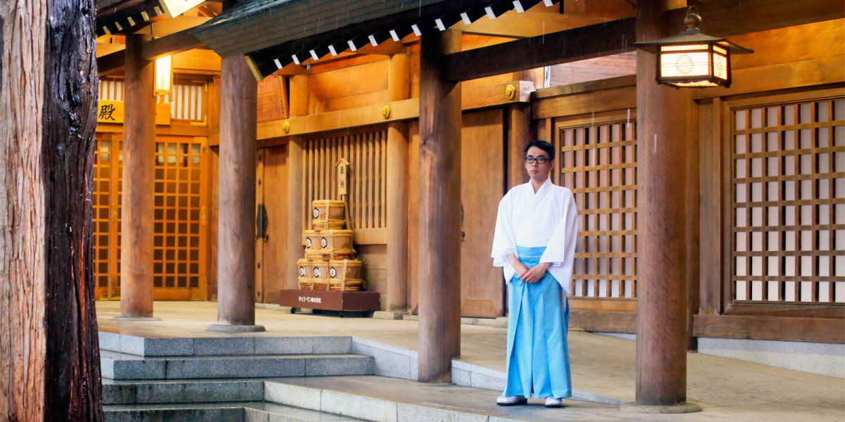 The shrine is the hub of communication and gives birth to culture Isamu Ito, “gonnegi” priest at Hokkaido Shrine