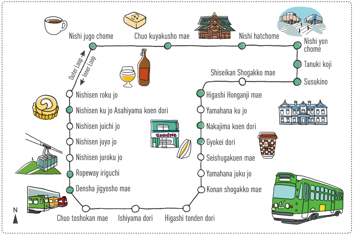 Sapporo Subway Map