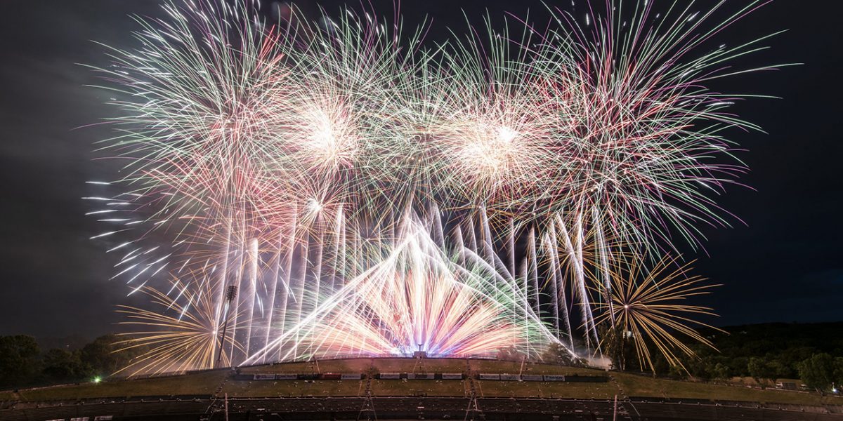 Fireworks festivals held in Sapporo